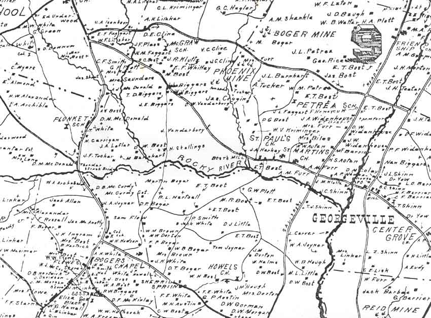 1911 Map of the Phoenix Mine Area